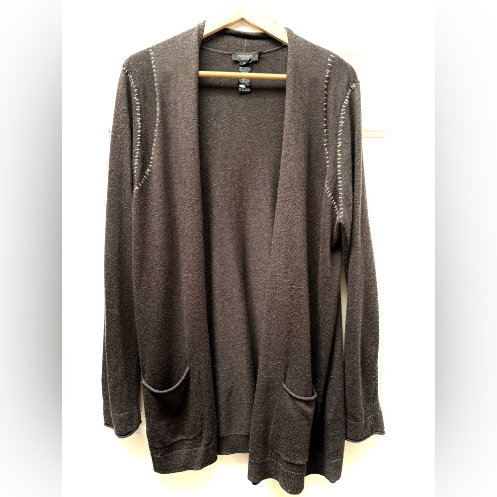 OLSEN Open Cardigan